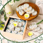 MTLEE 50 Pcs Greenery Wedding Candles Gift Favors for Guests 1 Oz - Image 2