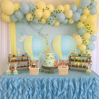 Meooeck 8 Sets Blue Yellow Green Hot Air Balloon Table Centerpieces Decor - Image 4
