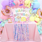 QueenDream Mermaid Tablecloth Pink Payette Sequin Tablecloth for Birthday Ocean Themed Party Princess Girl Baby Shower Decorations 51x35 Inch - Image 4
