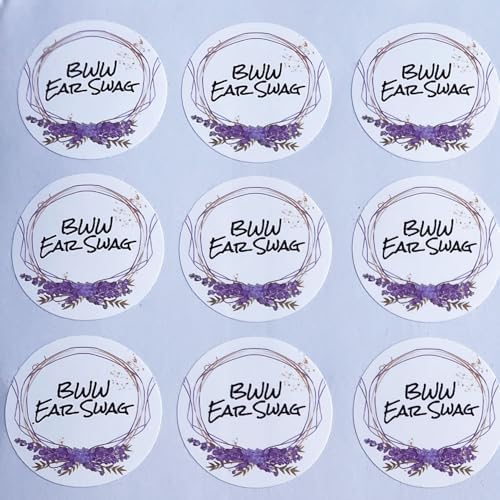 Personalized Business Logo Stickers - Ideal for Weddings, Birthdays, Favors & More. Waterproof, Fade & Heat Resistant. Pack of 100. (Wreath 6, 4 Inch) - Image 6