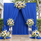 20x12 Royal Blue Backdrop Curtains for Wedding Party 4 Panel 5×12FT Tall by LeegleriTableSkirt