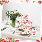 Hoolerry 6 Set Baby Shower Cups, 12oz Stainless Steel Tumbler, Strawberry - Image 6