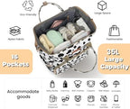 ROSEGIN Diaper Bag Backpack with Changing Pad, Pacifier Case, Baby Bag for Boy Girl Toddler - Large, Stylish, Waterproof Travel Quilted Diaper Bag for Mom - Baby Shower Registry - Cow - Image 2