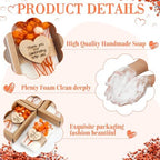 Demissle 30 Pcs Mini Scent Soap Party Favor Baby Shower Favor, orange,novel - Image 3