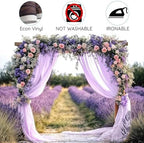 20X10FT Wedding Photography Backdrop Purple Lavender Floral Bridal Backdrop Anniversary Ceremony Background Flower Girl Birthday Party Decorations Baby Shower Banner Mother's Day Photo Booth Props - Image 6