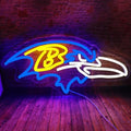 Football Rugby Sports Team Neon Sign for Home Bar Wall Decor by whungfa