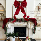 Meseey Giant Satin Bow 27x39 Inch Extra Large Decorative Bow for Christmas Tree Topper,Party,Home Wall,Baby Shower & Birthday Decor（Burgundy - Image 6