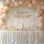20x10FT Ivory Backdrop Curtains for Wedding Parties, Wrinkle Free Photo Backdrop Curtains for Wedding Birthday Party Baby Shower, Fabric Drape with Rod Pockets 5ft x 10ft, 4 Panels - Image 4
