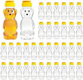 36 Pcs Honey Bear Bottle, 8oz Plastic Honey Squeeze Bottle Honeybear by Pesilo