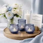 24PCS Blue Votive Candle Holders - Image 3