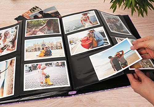 RECUTMS Photo Album 600 Pockets 4x6 Picture Book Leather Cover Pink Rose - Image 5