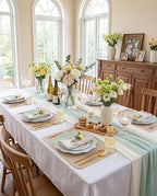 WDF 100PCS Mint Green Plastic Plates - Green Spring Plates Disposable - Heavy Duty Scalloped Plastic Plate for Parties/Wedding - Image 7