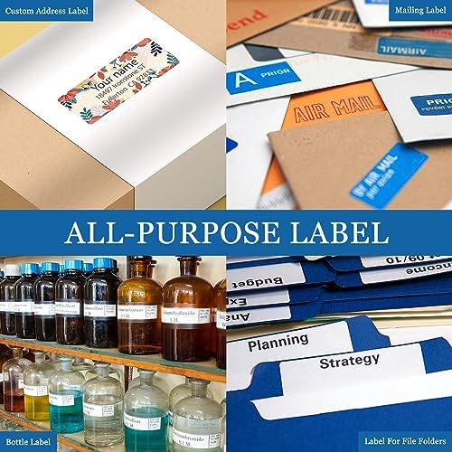 [500 Sheets 15000 Labels] BESTIKER Address Labels 1” x 2-5/8” Shipping Mailing Labels 30 per Page Printable FBA Barcode Label, Laser & Inkjet Printer Labels 30up White - Image 5