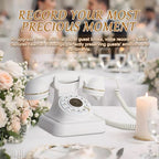 Audio Guest Book Wedding Phone, Vintage Voice Message Recorder Telephone with Premium Gift Box for Special Events, Bridal Shower, Birthday Party, Baby Shower, Anniversary, Engagement - Image 2
