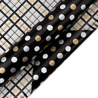 WRAPAHOLIC Reversible Wrapping Paper - 24 inch X 65.6 feet Jumbo Roll Black and Gold Design for Birthday, Holiday, Aniversary Wrap - Image 2