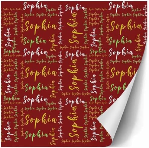 AOFUN Personalized Wrapping Paper Funny Gifts For Friends Paper Gifts Just Because Gifts For Her Custom Wrapping Paper Picture 5 Rolls 58" x 23" - Image 3
