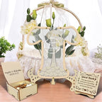 Wedding Guest Book Alternative - 26 Letters Drop Box with Heart Pieces - Rustic Wood & Acrylic Sign-in Book for Wedding Reception-Unique Wedding Keepsake Frame - Image 2