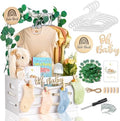 Giftacity Wooden Baby Shower Crate, Large White Personalized Gift Basket by %E2%80%8EGIFTACITY