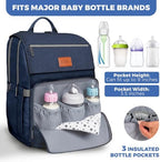 Pillani Baby Diaper Bag Backpack - Baby Bag for Girls & Boys, Large Waterproof Diaper Backpack - Baby Shower Gifts for Boys & Registry Must Haves - Travel Diaper Bags with Changing Pad - Newborn Stuff - Image 3