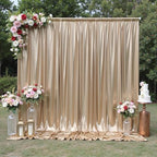 10x10FT Champagne Sequin Backdrop Curtain for Party - 2 Panels 5x10FT Wrinkle-Free Shimmer Drapes for Birthday, Wedding, Christmas, Decorations & Photography by Unknown