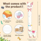 Personalized Name Height Chart for Kids, Alpaca Height Measurement for Wall, Wooden Growth Chart for Boys Girls, Playroom Wall Decor Measuring Board for Kids Height - Image 2