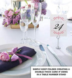 Classic Flourish Table Numbers, Ruby Red, 1-55 - Image 3