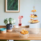6 Pcs Buffet Risers, Dessert Stands, Acrylic Boxes for Display, Hexagonal Jewelry Showcase, Riser Display Cases Acrylic Display Base, Clear - Image 2