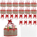 Reallnaive 12 Set 12“ Fall Thanksgiving Bamboo Empty Gift Basket, Oval by Reallnaive