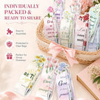 30 Sets Christian Bible Verse Pens Gifts Bulk with Bookmarks Inspirational Scripture Pens Religious Ballpoint Pen with Black Ink Floral Design for Prayers Women Church Gifts (Floral) - Image 4