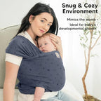 KeaBabies Baby Wrap Carrier, All in 1 Original Baby Carrier (Planets) - Image 6