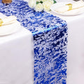 2 Pcs Royal Blue Table Runner, Glitter Metallic Foil Mesh Roll 100 Feet by Snowkingdom