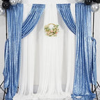 Poise3EHome Baby Blue Sequin Backdrop Curtains,4 Panels 2FTx8FT Glitter Background for Party Birthday Party Baby Shower Wedding Christmas Thanksgiving Holiday Festival Decor - Image 5