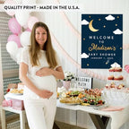 Andaz Press Personalized Large Canvas Baby Shower Welcome Sign, 16 x 20 Inches, Twinkle Twinkle Little Stars, Guestbook Alternative, Custom Baby Shower Sign, for Twinkle Twinkle Little Stars Theme - Image 5