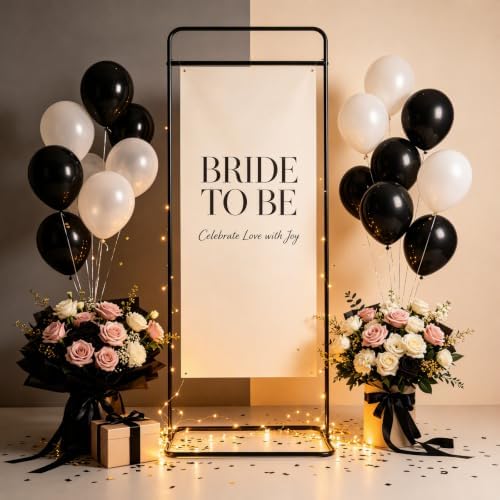 Wedding Sign Stand Adjustable Metal Easel Stand for Welcome Signs,Black by Beaccoss