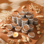 Lounsweer 50 Pcs Orange Cielito Lindo Party Favors Mexican Jar Candles - Image 5