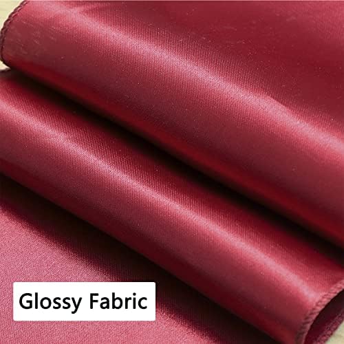 50 Pack Satin Burgundy Chair Sashes Bows for Wedding Party Thanksgiving Halloween Hotel Reception Restaurant Decorations, Event Decorations - Image 6