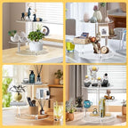 YestBuy Cupcake Stand, Round Cake Stand, 4 Tier Cupcakes and Cakes Comb for 8-12 Inch Cakes, Tiered Cupcake Tree Tower, Clear Dessert Display Stand for Dessert Table Wedding Birthday Party - Image 6