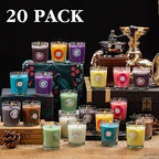 YOROXRG Scented Candles, Jasmine, Rose, Vanilla, Bergamot, fig, Lavender, Lemon, Spring,Strawberry, Rosemary, Aromatherapy Candles,Soy Wax Glass Jar Candle - 20 Pack - Image 6