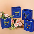 Honoson 60 Pcs Mini Thank You Gift Bag with Handle Bulk,Royal Blue - Image 2