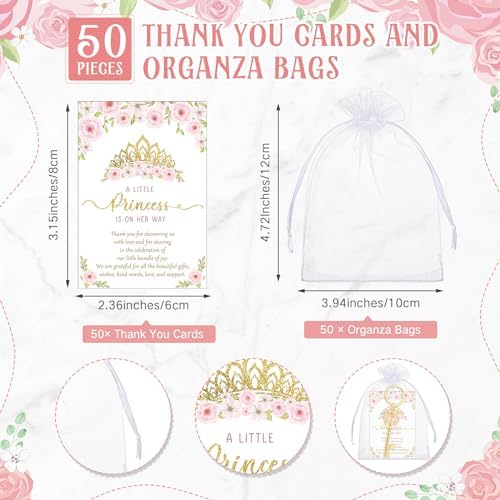 Ferreve 50 Sets Baby Shower Bottle Opener Favors Crown Charms, Fresh - Image 3