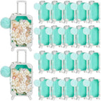 VioraWhite 40 Pcs Mini Suitcase Empty Box and Plush Ball Set, Mint Green by VioraWhite