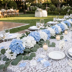 Auihiay Artificial Flower Garland, Silk Hydrangea Garland, 2Pcs Total 12ft - Image 4