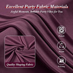 40 ft x 10 ft Wrinkle Free Maroon Backdrop Curtain for Parties, Polyester Burgundy Photo Backdrop Drapes 8 Panels 5x10ft for Baby Shower Wedding Birthday Party Engagement Ceremony Decoration - Image 4