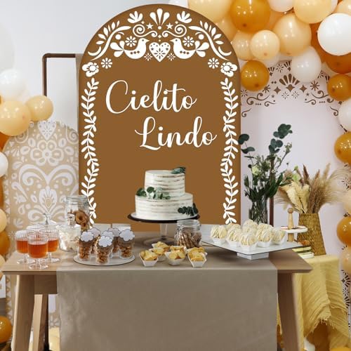 Soulchen Cielito Lindo Arch Backdrop Covers Set of 3 with 190 Balloon - Image 6