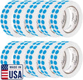 Perco Light Blue Perforated Round Circle Dot Sticker 1/2-Inch Labels — 10 Rolls, 30,000 Stickers - Baby Showers, Events for Info Labels, Soft Color Coding & Organization, Strong Adhesive - Made in USA by Perco