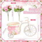3 Sets Pink Bike-Shaped Baby Shower Table Centerpieces - Image 2