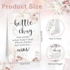 TrelaCo 20 Pcs Bottle Chug Game, Boho Baby Shower Favors, Brown - Image 2