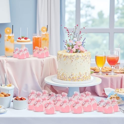 100 Sets Baby Shower Soap Favors, Baby Feet Scented Soap, Pink - Image 5