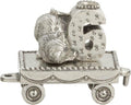 DANFORTH – Birthday Train Candleholder (6- Kitten) – Handcasted Pewter Birthday Party Decorations - Made in USA by DANFORTH