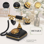 UKBW Audio Guest Book Wedding Phone, Audio Phone Guestbook, Record Audio Messages with Guestbook, Guestbook Alternative for Wedding, Birthday Party, Baby Shower, Anniversary, Engagement(Black) - Image 3